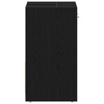 vidaXL Armoire lavabo de salle de bain chêne noir 60x33x60 cm