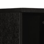 vidaXL Armoire de salle de bain noir 38x33x160 cm bois massif manguier