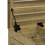 vidaXL Repose-pied de jardin 62x63 5x53 5 cm bois de pin imprégné