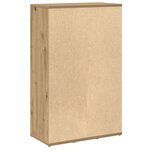 vidaXL Bibliothèque chêne artisanal 50x25x80 cm bois d'ingénierie