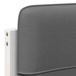 vidaXL Tête de lit capitonnée Blanc et gris clair 80 cm Pin massif