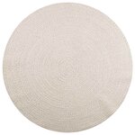 vidaXL Tapis ZIZUR crème Ø 200cm aspect de jute intérieur et extérieur