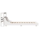 vidaXL Cadre de lit sans matelas blanc 75x190 cm bois de pin massif