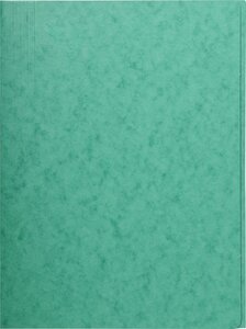 Chemise carte lustrée  A4  vert 24 x 32 cm EXACOMPTA