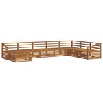 vidaXL Ensemble de canapés d'extérieur 8 pc Naturel