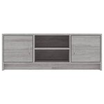 vidaXL Meuble TV sonoma gris 102x30x37 5 cm bois d'ingénierie