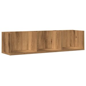 vidaXL Étagère murale à CD chêne artisanal 75x18x18 cm bois ingénierie