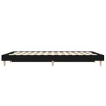 vidaXL Cadre de lit sans matelas noir 120x190 cm bois d'ingénierie