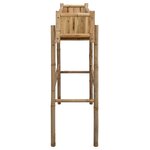 vidaXL Jardinière avec support Naturel 100 x 38 x 114 cm Bambou