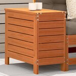 vidaXL Repose-pied de jardin cire marron 62x31 5x52 cm bois pin massif