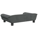vidaXL Canapé pour enfants gris foncé 70x45x26 cm velours