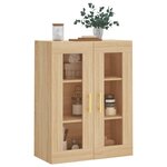 vidaXL Armoire murale chêne sonoma 69 5x34x90 cm