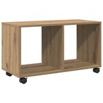 vidaXL Armoire à roulettes chêne artisanal bois d'ingénierie