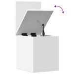 vidaXL Boîte de rangement blanc 30x35x35 cm bois d'ingénierie