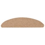 vidaXL Tapis d'escalier auto-adhésifs 10 Pièces beige 56x17x3 cm