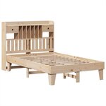 vidaXL Cadre de lit sans matelas 135x190 cm bois de pin massif