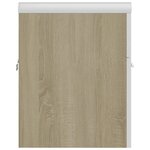 vidaXL Armoire d'évier et lavabo intégré Blanc/chêne sonoma Aggloméré