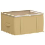 vidaXL Boîte de rangement avec fenêtre transparente 2 pc Tissu intissé
