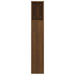 vidaXL Armoire de tête de lit Chêne marron 140x18 5x104 5 cm