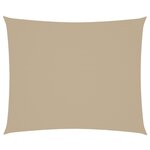 vidaXL Voile de parasol tissu oxford rectangulaire 4x6 m beige