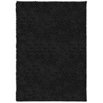 vidaXL Tapis shaggy PAMPLONA poils longs moderne noir 160x230 cm