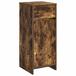 vidaXL Armoire de salle de bain Chêne fumé 35 x 36 5 x 85 cm