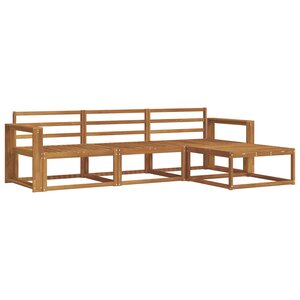 vidaXL Ensemble de canapés d'extérieur 4 pc Naturel