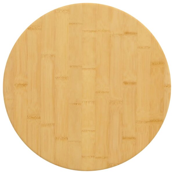 vidaXL Dessus de table Ø40x2 5 cm bambou