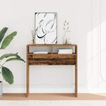 vidaXL Table console vieux bois 78x30x80 cm bois d'ingénierie