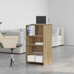 vidaXL Bureau réception chêne artisanal 55x50x103 5 cm bois ingénierie
