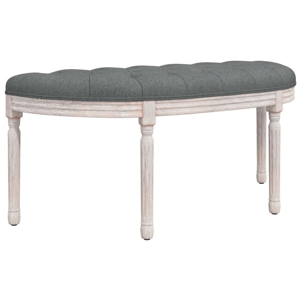 vidaXL Banc Gris foncé 110 5x45x49 cm Tissu