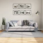 vidaXL Tapis HUARTE à poils courts doux et lavable gris 140x200 cm