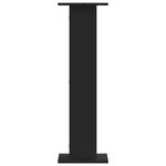 vidaXL Supports pour plantes 2 Pièces noir 30x30x95 cm bois d'ingénierie