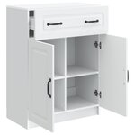 vidaXL Buffet Blanc 66 x 34 5 x 87 cm Bois d'ingénierie