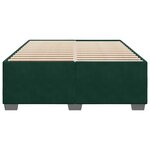 vidaXL Cadre de lit sans matelas vert foncé 140x190 cm velours