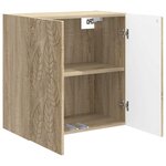 vidaXL Armoire Murale 59 x 31 x 60 cm Bois d'ingénierie Chêne Sonoma