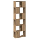 vidaXL Bibliothèque/Séparateur de pièce chêne artisanal 60x24x186 cm