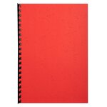 Paquet De 100 Couvertures Grain Cuir Pour Reliure A4 - Rouge - Papeteries De Clairefontaine