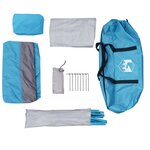 vidaXL Tente de toilette bleu imperméable