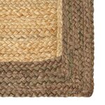 vidaXL Tapis de surface Gris 60 x 400 cm Jute