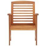 vidaXL Chaises de jardin lot de 2 Bois d'acacia massif