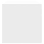 vidaXL Meuble TV Blanc 120x40x40 cm Bois d'ingénierie