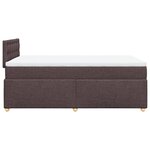vidaXL Sommier à lattes de lit avec matelas Marron foncé 120x200 cm