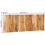 vidaXL Tête de lit 140 cm bois d'acacia massif
