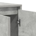 vidaXL Buffet gris béton Gris béton Mélamine 120 x 41 x 75 cm