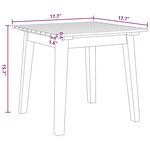 vidaXL Chaises de jardin avec table 3 Pièces Noir 45 x 45 x 40 cm