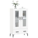 vidaXL Buffet haut blanc 69 5x31x115 cm bois d'ingénierie