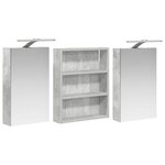 vidaXL Ensemble de Meubles de Salle de Bain 3 Pièces 100 x 10 5 x 50 cm