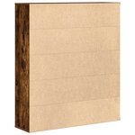 vidaXL Bibliothèque chêne fumé 89x24x101 5 cm bois d'ingénierie