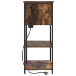 vidaXL Cabinet de chevet Chêne fumé 55 x 31 x 76 cm Bois d'ingénierie